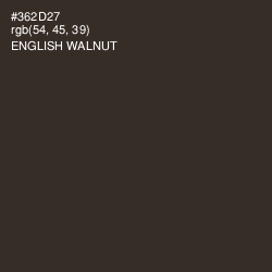 #362D27 - English Walnut Color Image